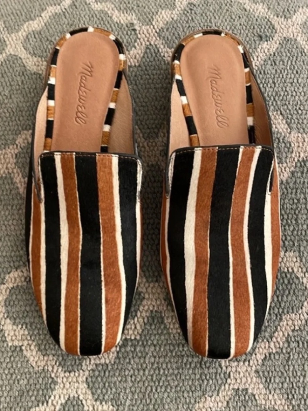Madewell Calf Hair Mules Size 6.5